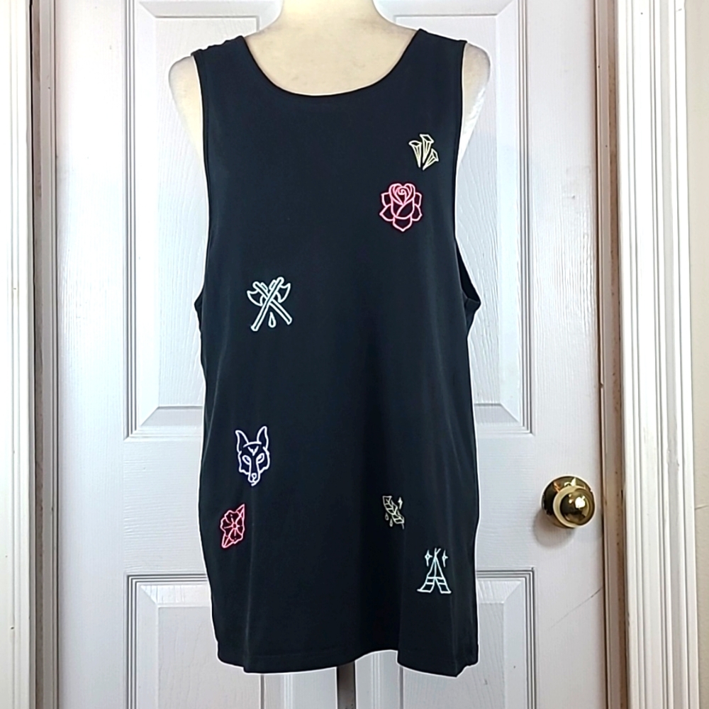 Pacsun Embroidered Tank Top